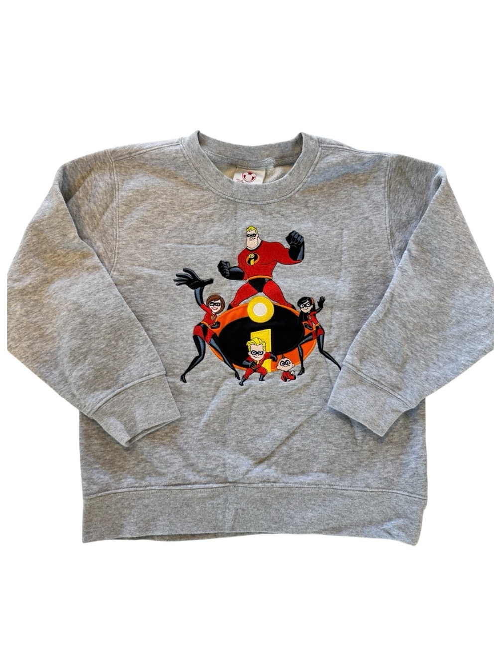 Vintage Disney Store The Incredibles Embroidered Sweatshirt Kids 5/6